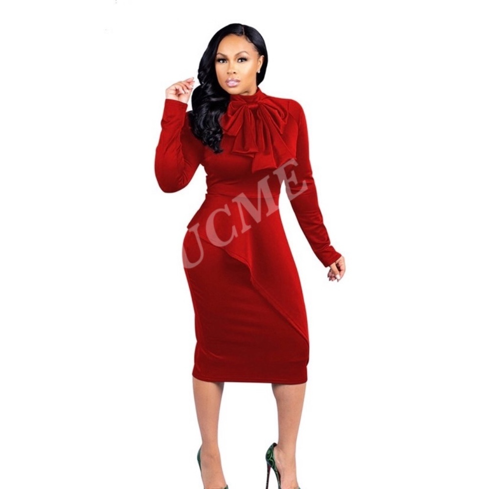 Bow Tie Bodycon Dress